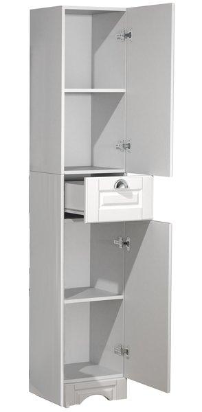 VCM Holz Badmöbel Badregal Badezimmer Badschrank Hochschrank Schublade Landhaus Casalo  