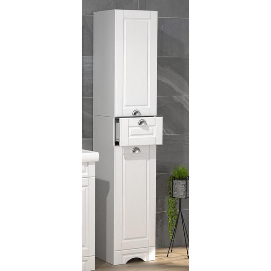 VCM Holz Badmöbel Badregal Badezimmer Badschrank Hochschrank Schublade Landhaus Casalo  