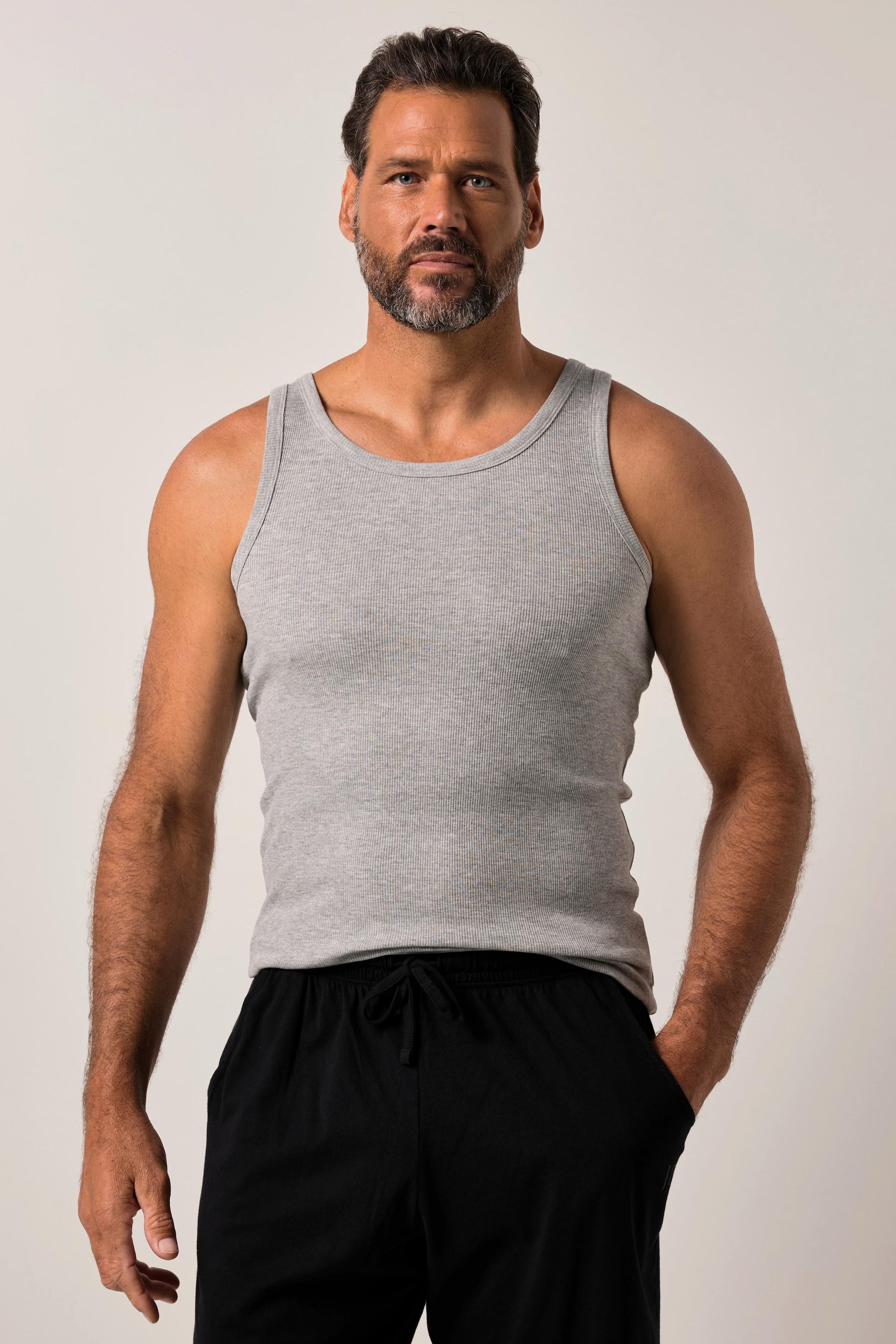 JP1880 2er-Pack Rippjersey Unterhemden  