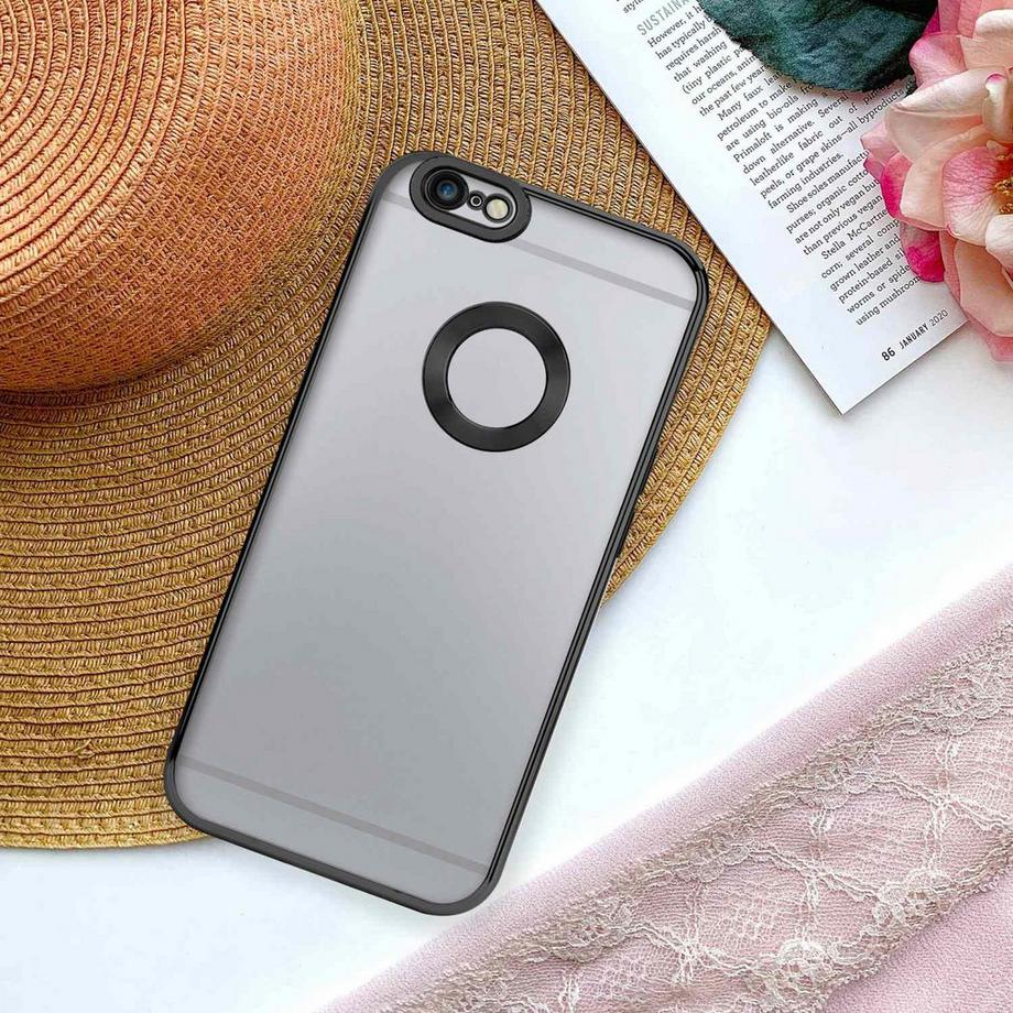 Cadorabo  Housse compatible avec Apple iPhone 6 PLUS / 6S PLUS - Coque de protection en silicone TPU flexible avec application Chrome 