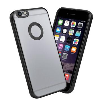 Housse compatible avec Apple iPhone 6 PLUS / 6S PLUS - Coque de protection en silicone TPU flexible avec application Chrome