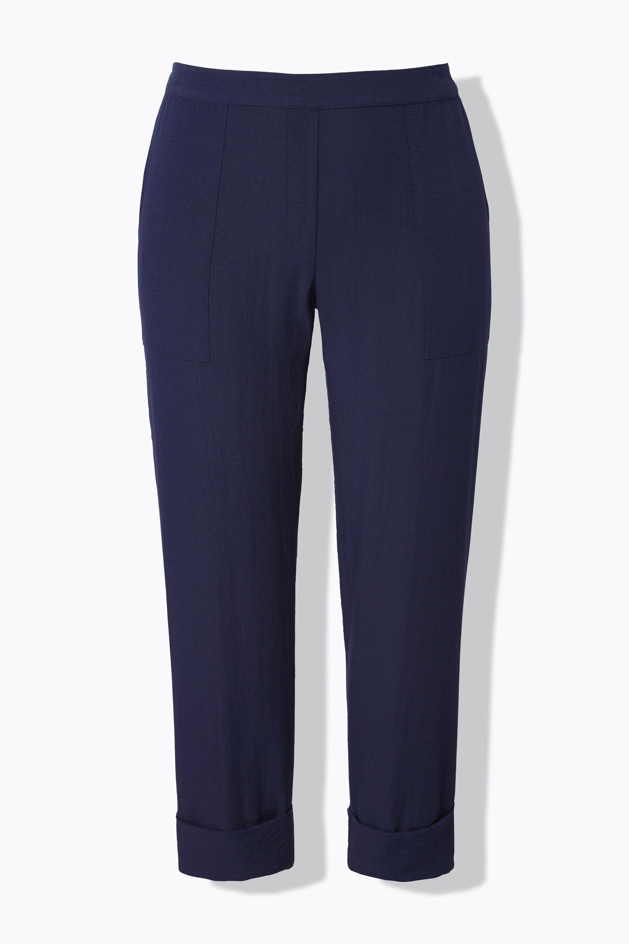 Ulla Popken Rena Pantaloni taglio corto gamba aderente pieghe  