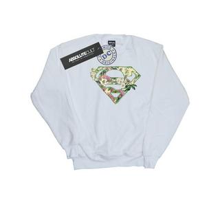 DC COMICS Superman Floral Logo Sweatshirt  