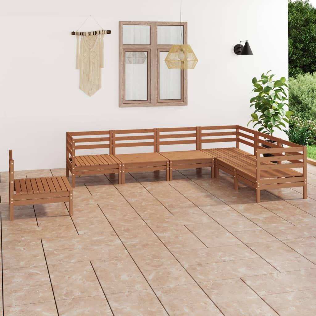 VidaXL set salotto da giardino Legno di pino  