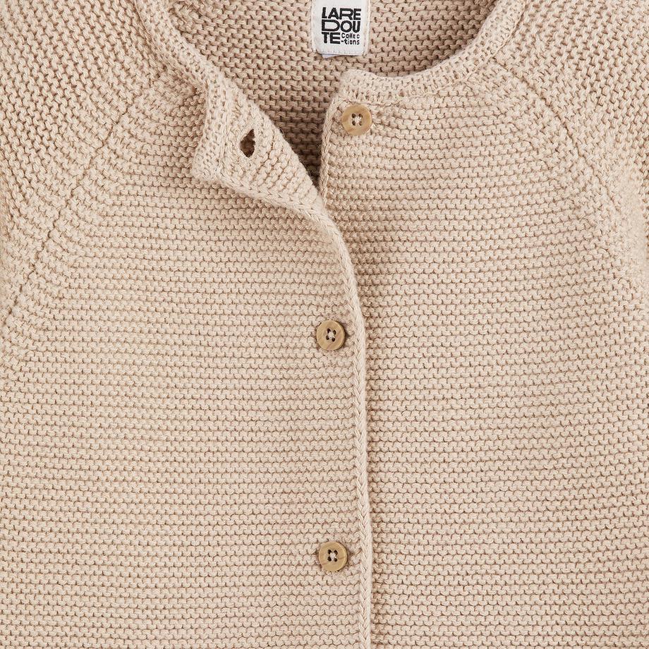 La Redoute Collections  Gilet boutonné en point mousse 