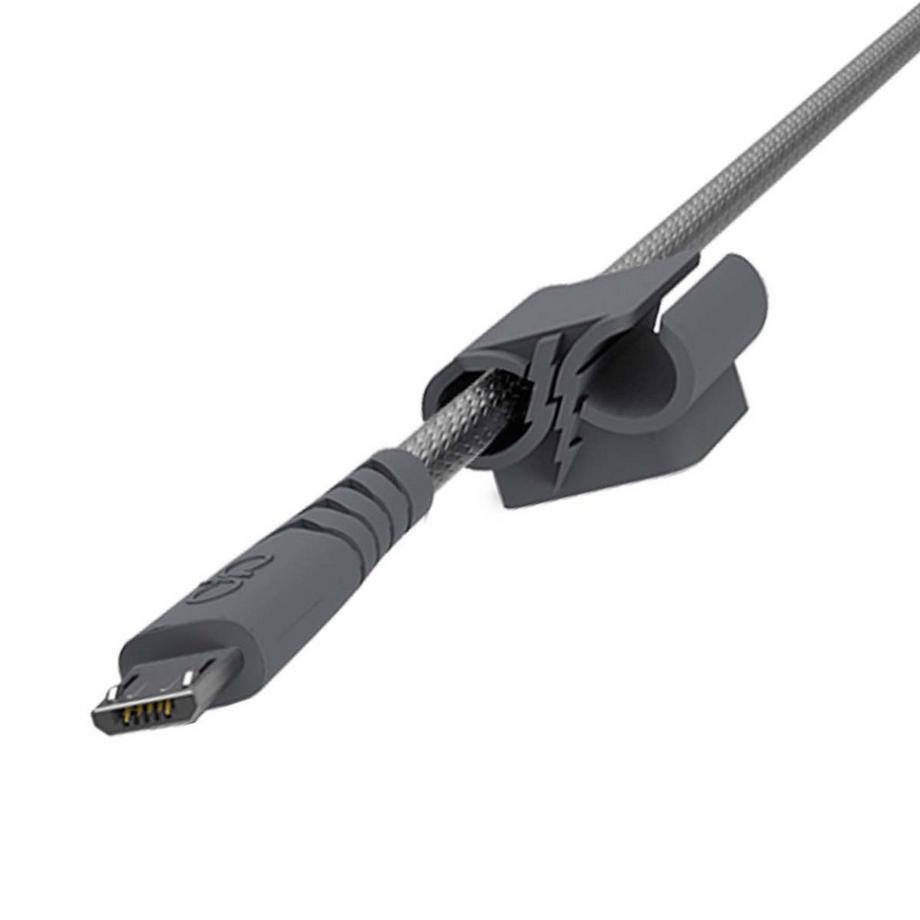 Force Power  4.8A Autoladegerät (2.4+2.4A) IC Smart + verstärktes USB-A / Micro-USB Kabel 