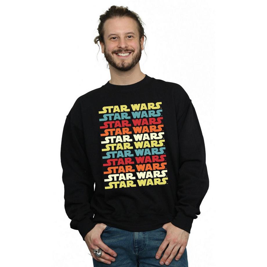 STAR WARS Star Wars Repeat Logo Regular Fit Sweatshirt  