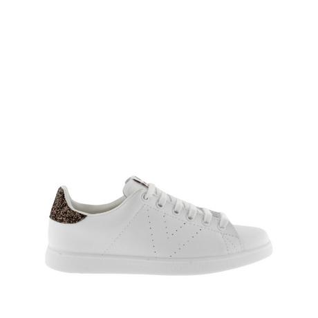 Victoria  sneakers da piel & glitter 