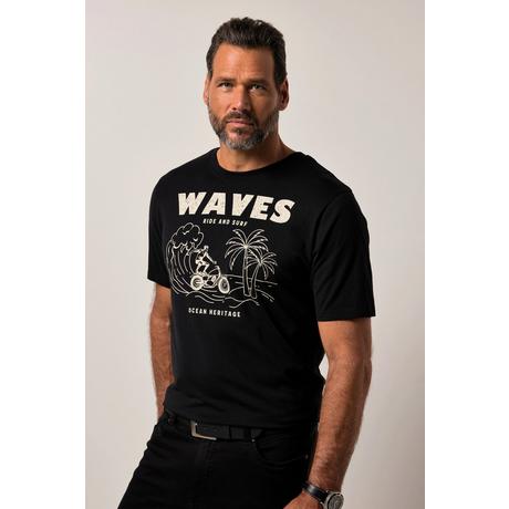 JP1880 Halbarm T-Shirt mit Brustprint  