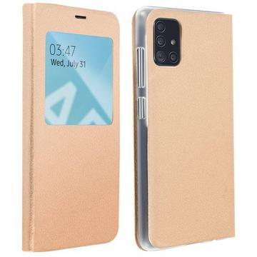 Flip View Cover Galaxy A51 Gold