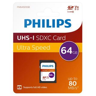 PHILIPS  Carte mémoire SDXC  Class 10 64 Go 
