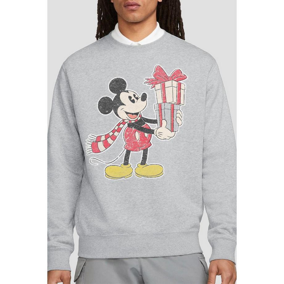 Disney Mickey Mouse Weihnachtliches Design Sweatshirt  