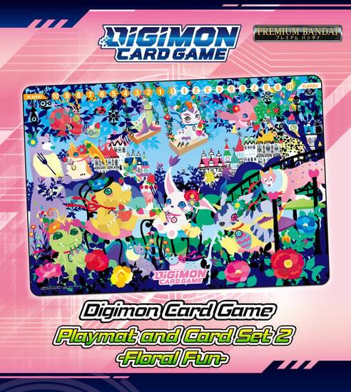 Bandai  Playmat and Card Set 2 Floral Fun [PB-09] - Digimon Card Game - EN 