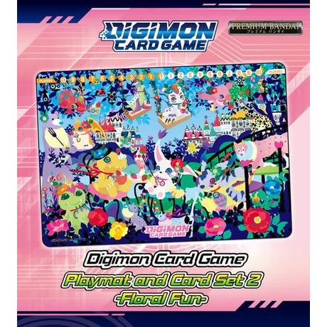 Bandai  Playmat and Card Set 2 Floral Fun [PB-09] - Digimon Card Game - EN 