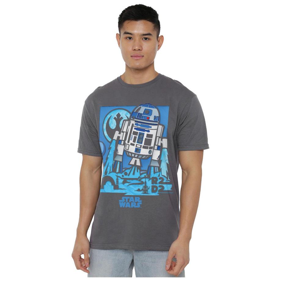 STAR WARS Star Wars Papercut R2-D2 Grafik T-Shirt  