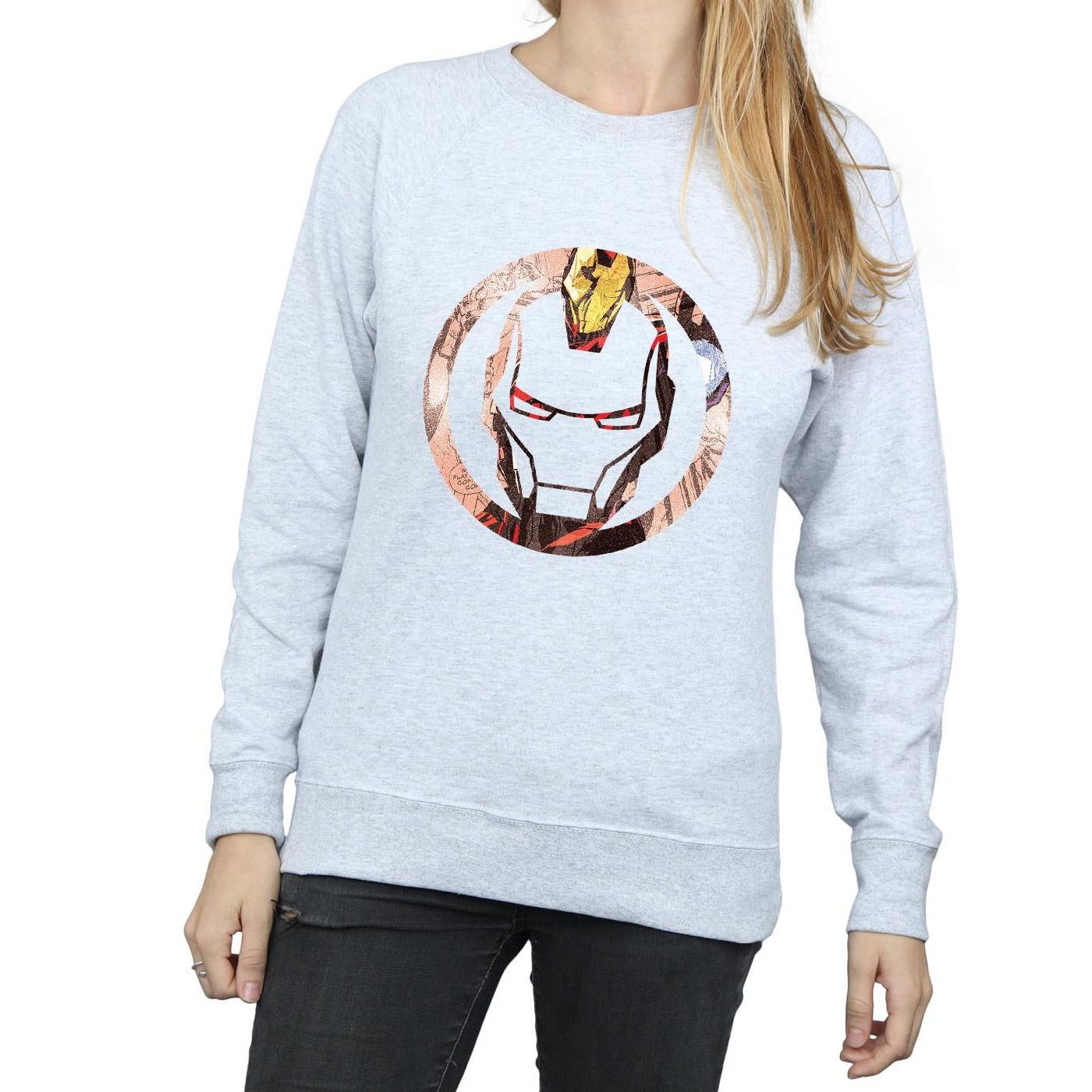 MARVEL  Iron Man Montage Symbol Sweatshirt 