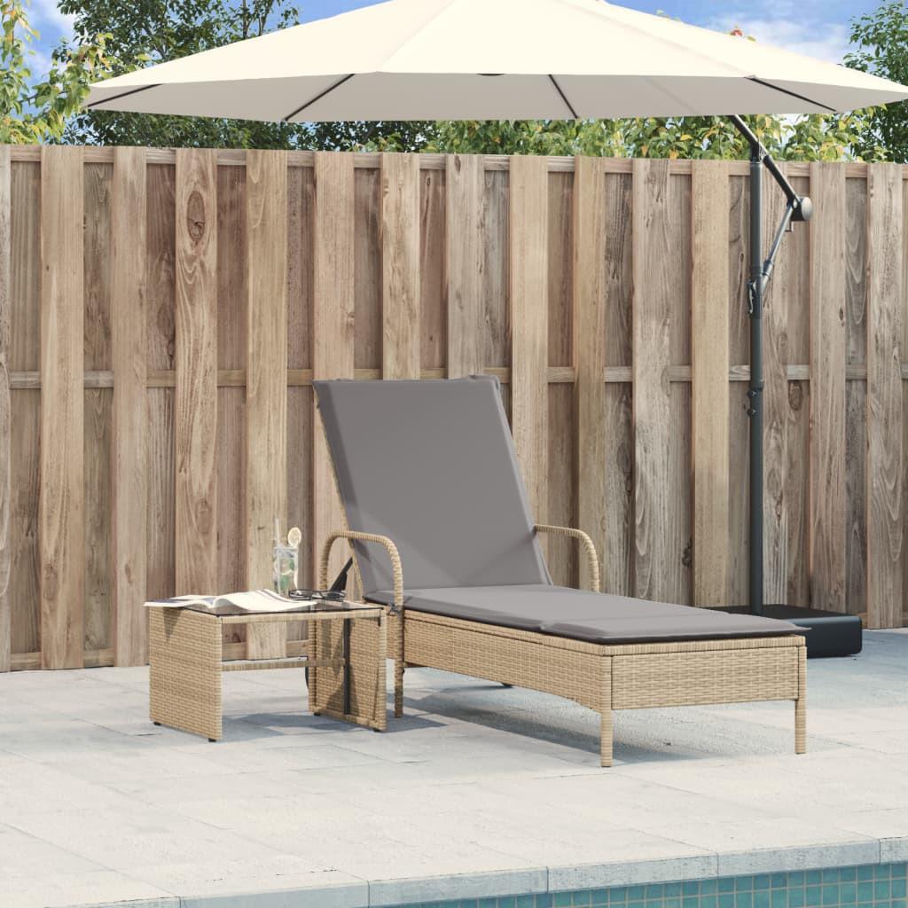 VidaXL Sonnenliege poly-rattan  