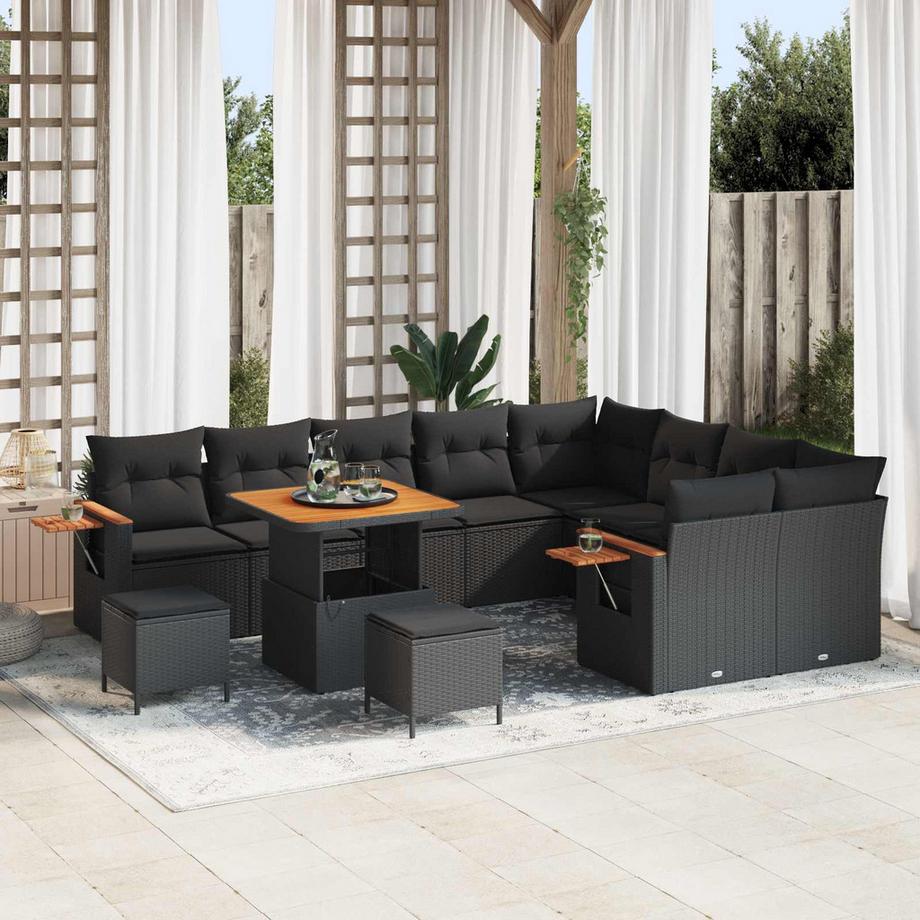 VidaXL Set Divano da Giardino Polyrattan  