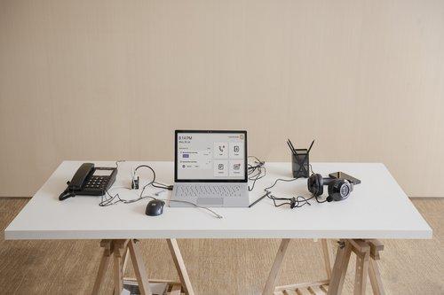 Yealink  Yealink WH66 Mono UC Systèmes de conférences audio personnelle Sans fil Arceau Bureau/Centre d'appels USB Type-A Bluetooth Socle de chargement Noir 