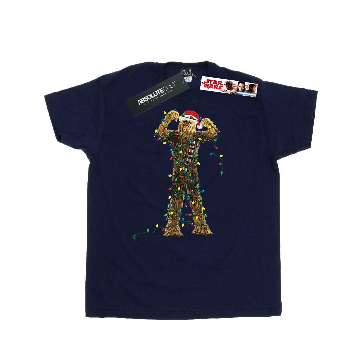 STAR WARS  Chewbacca Christmas Lights TShirt 