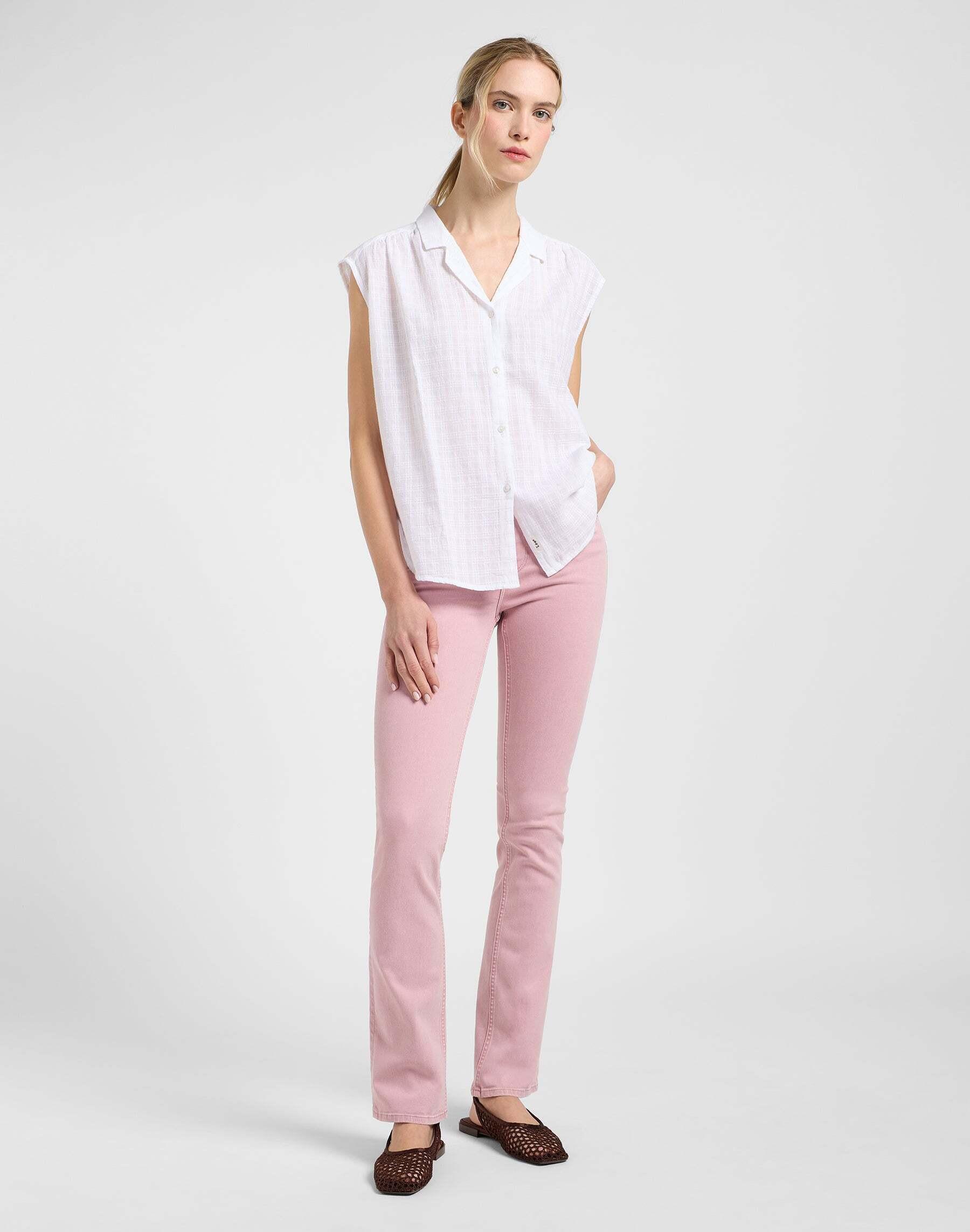 Lee Kurzarm Bluse Kariert  