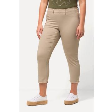 Pantalon 7/8 Sienna. Jambe étroite et ourlet frangé