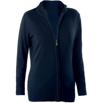 damen zip-cardigan