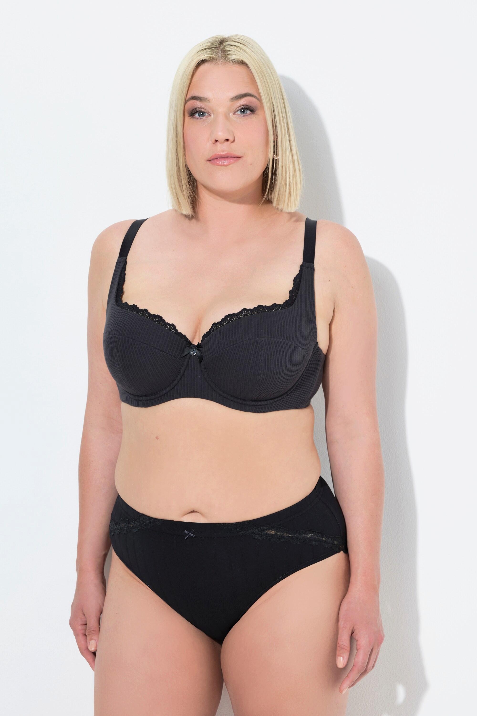 Ulla Popken Soutien-gorge balconnet Coques souples Ajour  