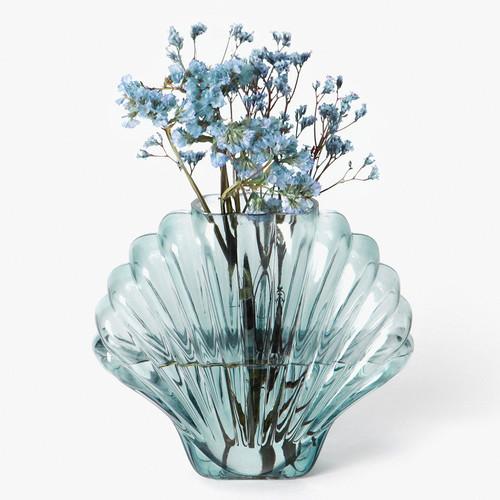 Doiy Design Vase Seashell Blue  