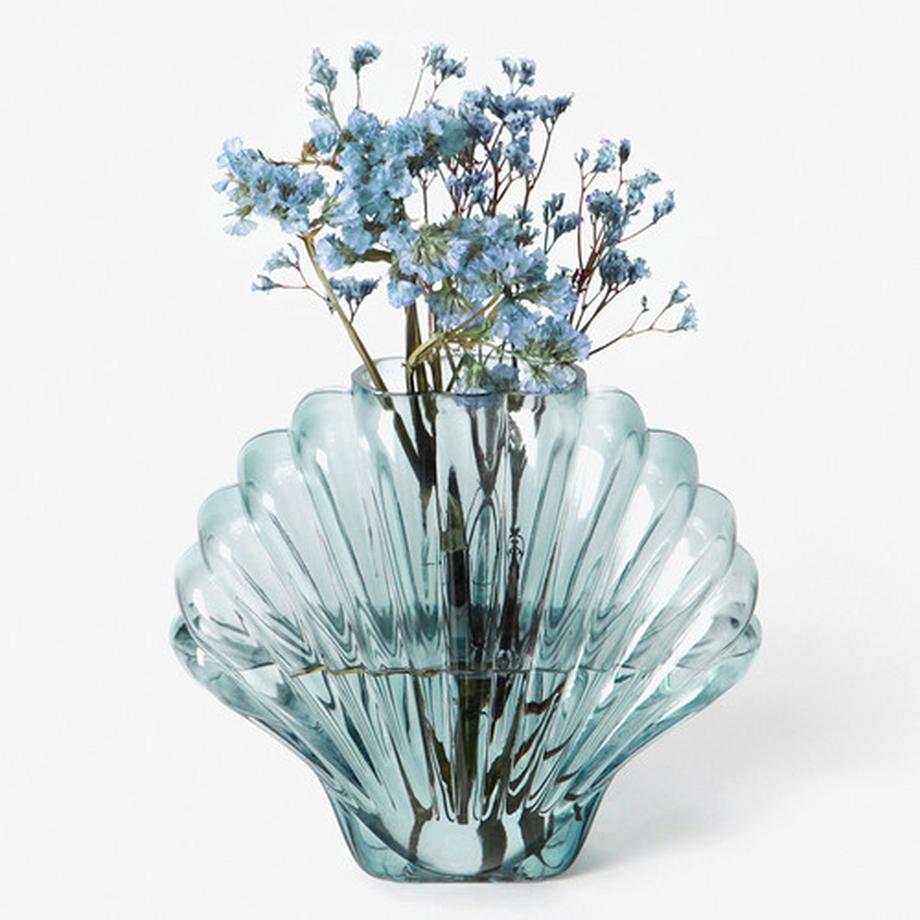 Doiy Design Vase Coquillage Bleu  