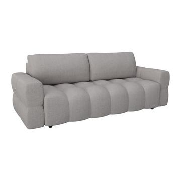 Sofa 3-Sitzer mit Schlaffunktion - Bouclé-Stoff - Hell - ISSORO