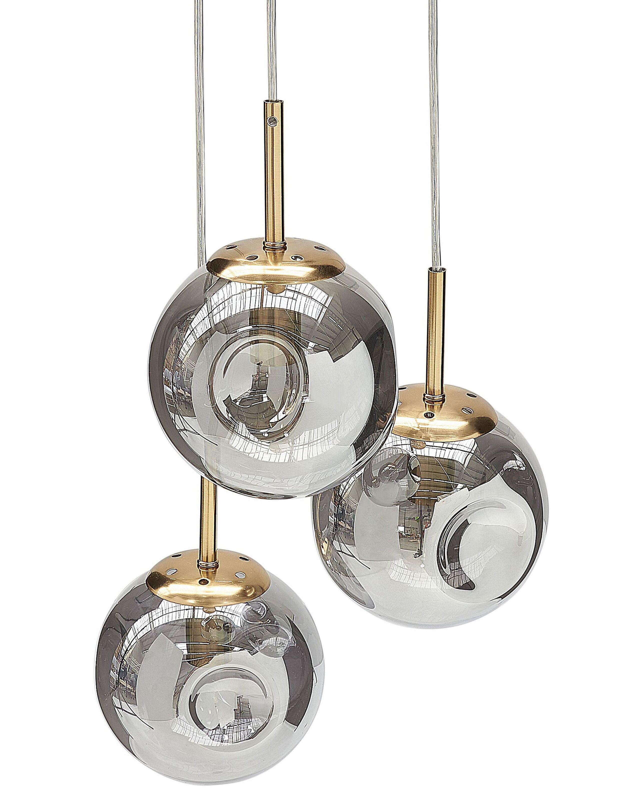 Beliani Lampe suspension en Verre Moderne RALFES  