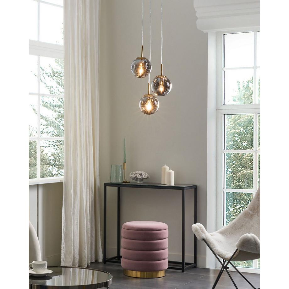 Beliani Lampe suspension en Verre  RALFES  