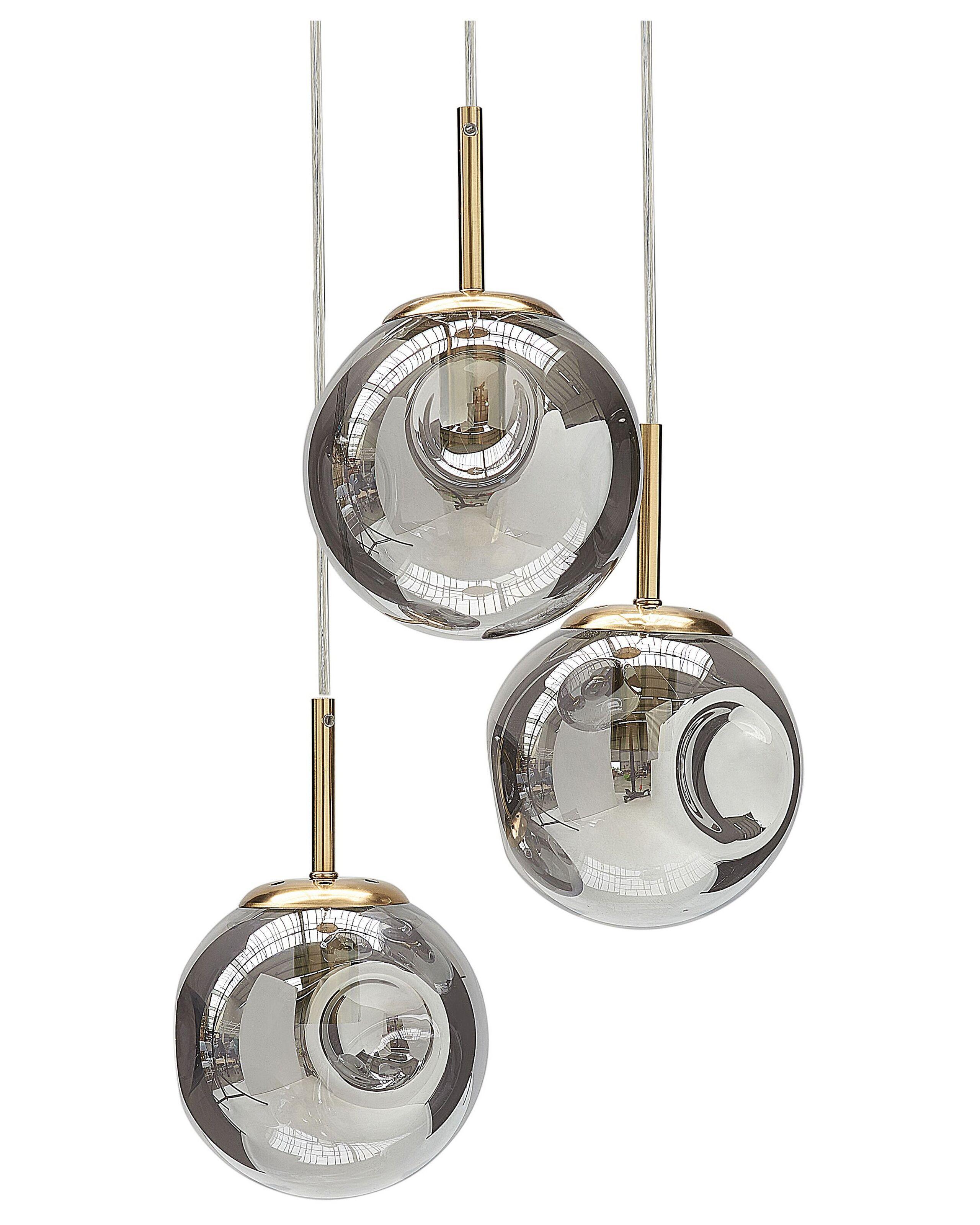 Beliani Lampe suspension en Verre Moderne RALFES  