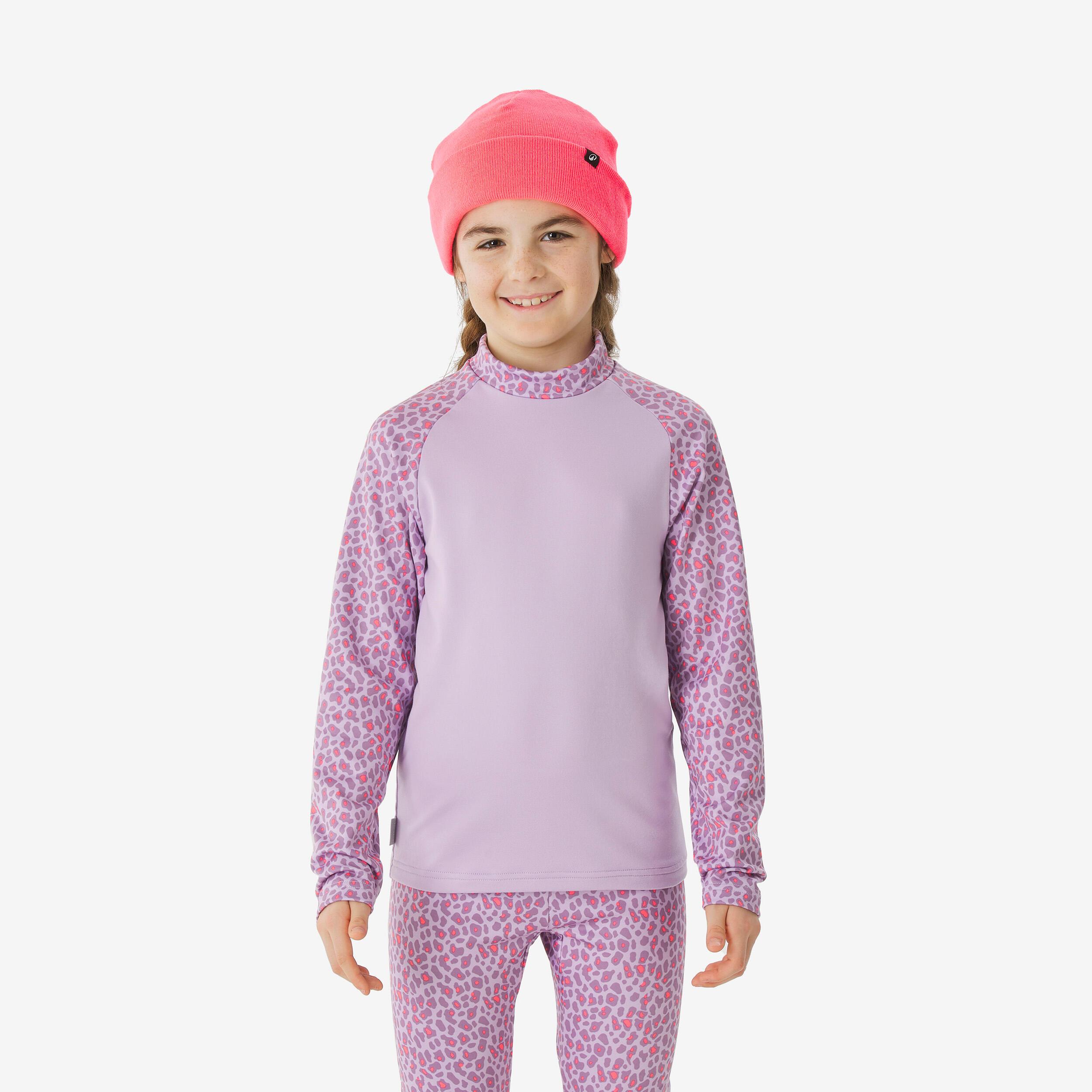 WEDZE  Unterhemd Ski Kinder Langarm Polyester 