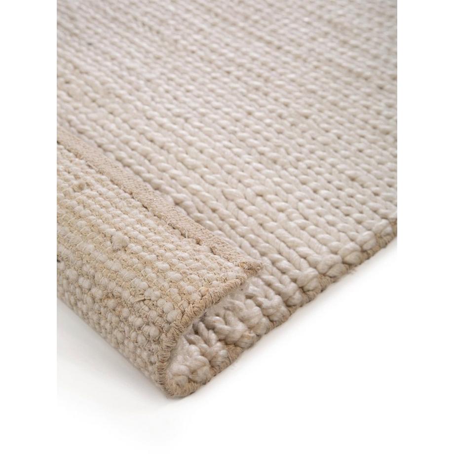 Benuta Tapis de laine Uno Crème  