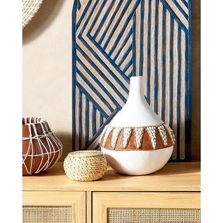 Beliani Vase décoratif en Terre cuite Boho SIMPANG  