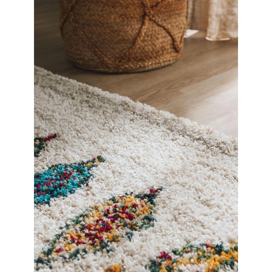 Benuta Tapis à poils longs Gobi Beige  
