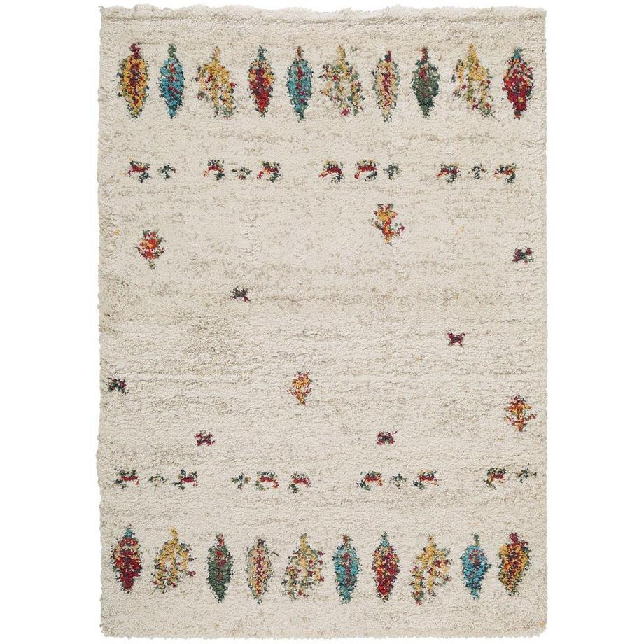 Benuta Tapis à poils longs Gobi Beige  