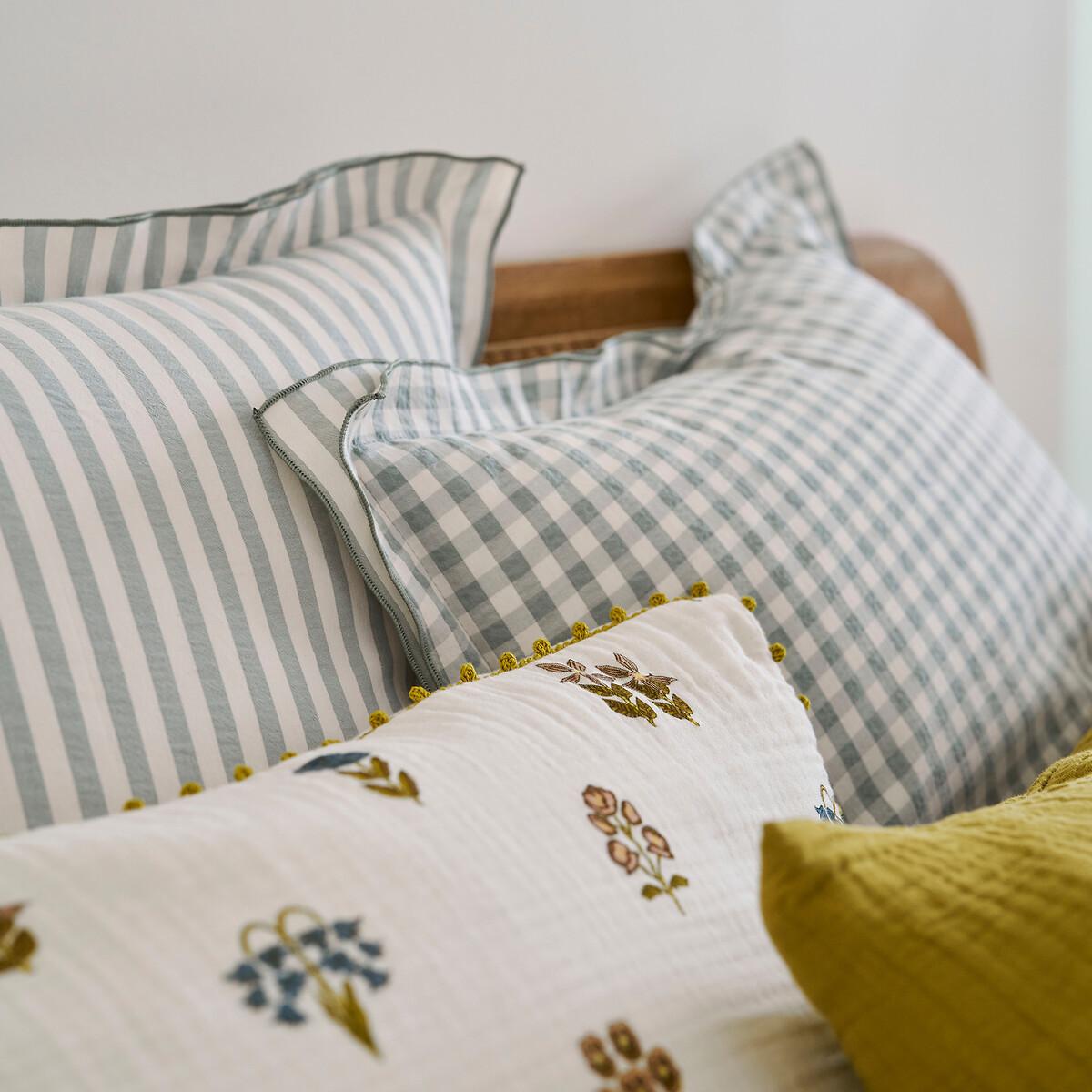 La Redoute Intérieurs Cottage Quadri Righe Seersucker Federa  