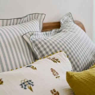 La Redoute Intérieurs Cottage Quadri Righe Seersucker Federa  