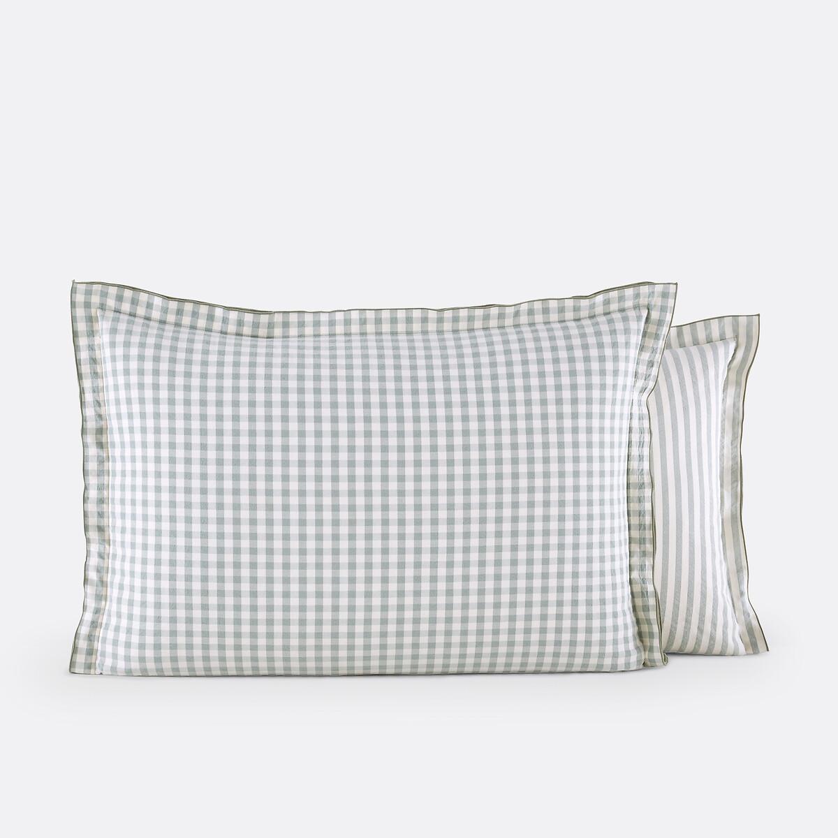 La Redoute Intérieurs Cottage Quadri Righe Seersucker Federa  