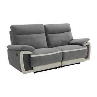 Vente-unique Couchgarnitur mit elektrischer Relaxfunktion 3+2 METTI Samt  