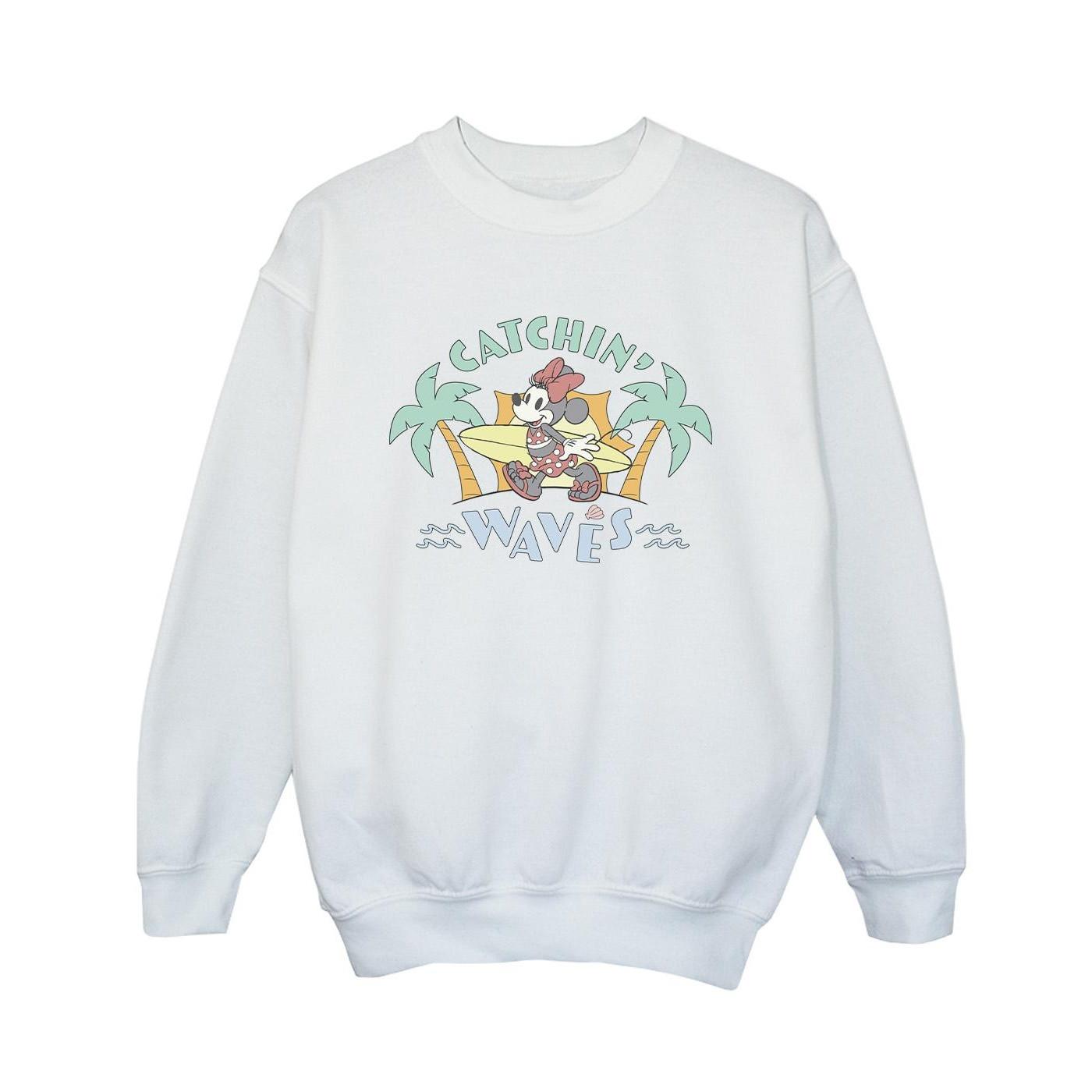 Disney  Minnie Mouse Catchin Waves Sweatshirt 