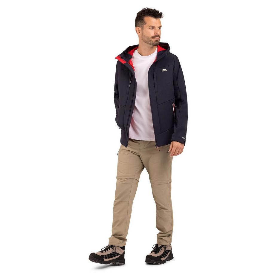 Trespass Veste Softshell Imperméable À Capuche Ajustable Motiftyle Détail Contrasté Willsons  