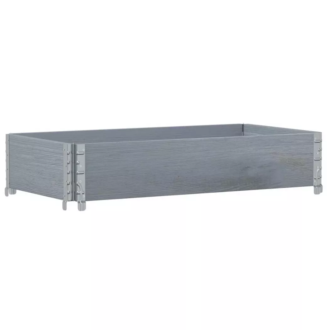 VidaXL - Jardinière bois de pin, One Size, Gris