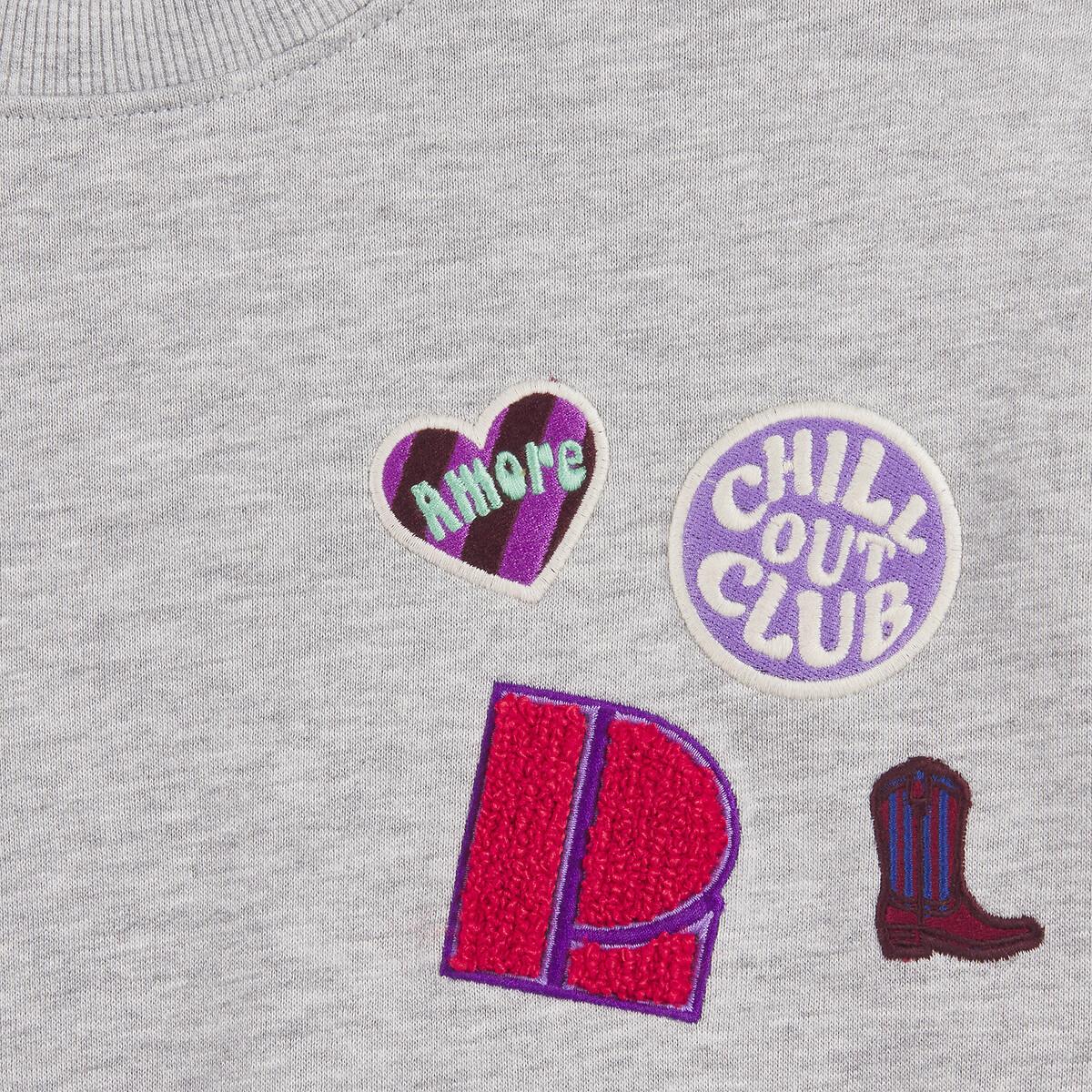 La Redoute Collections  Sweatshirt mit Rundhalsausschnitt aus Molton 