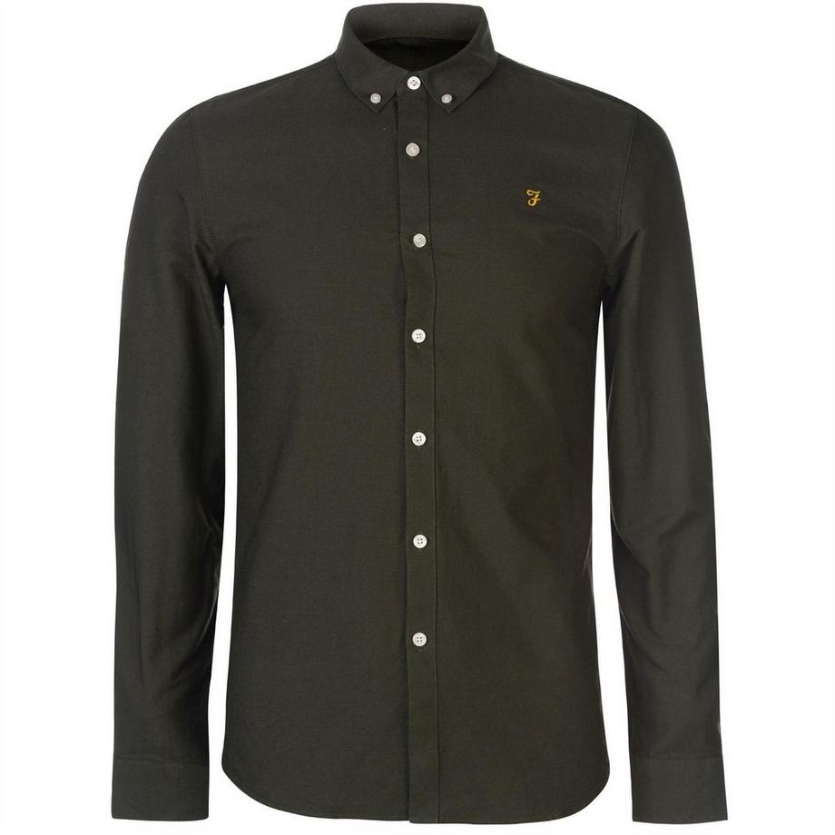 Chemise À Boutons Manches Longues Motiftyle Rétro