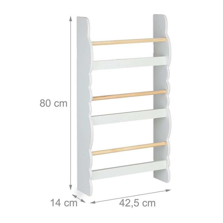 Northix Kinderbücherregal Wolke  