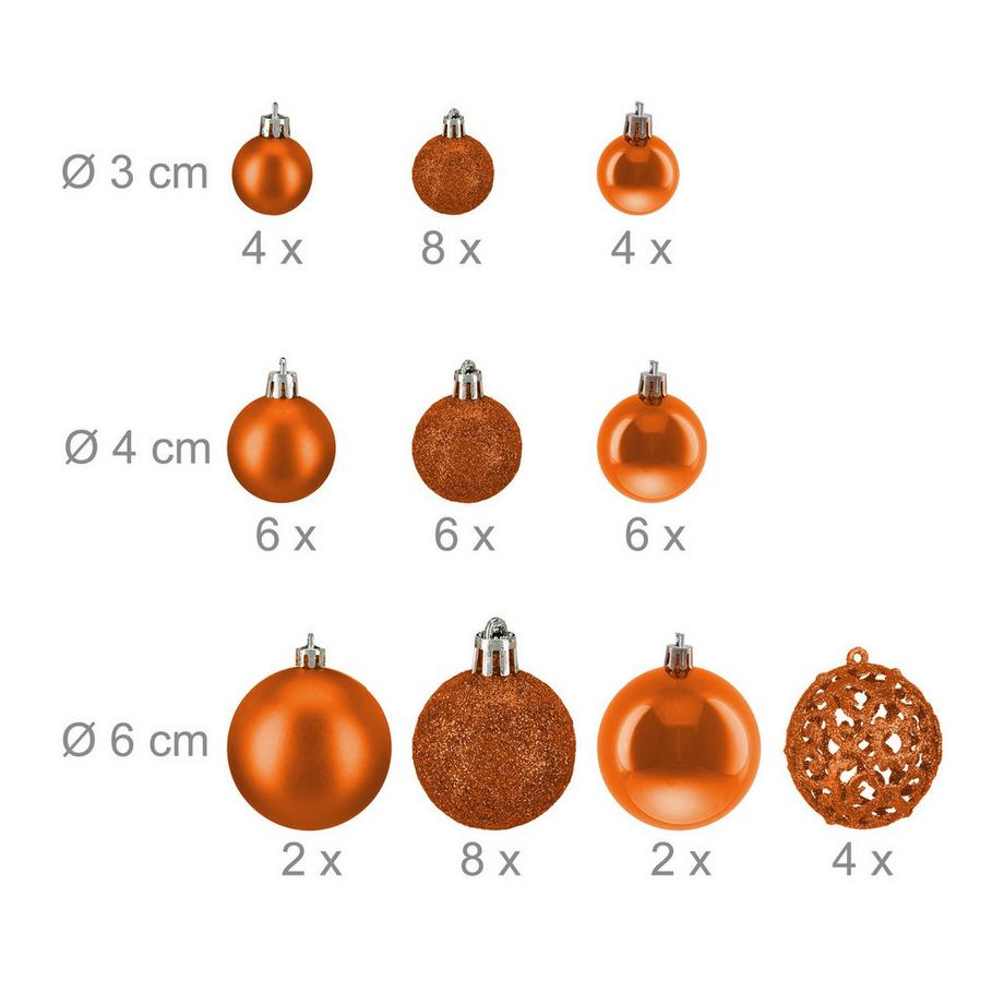 Northix Set di palline per l'albero di Natale  